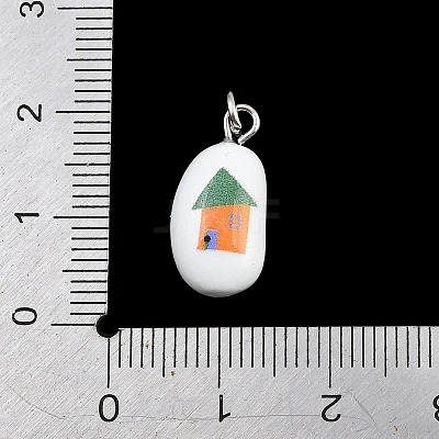 Brass Enamel Pendants KK-CBA10BC-03F-1