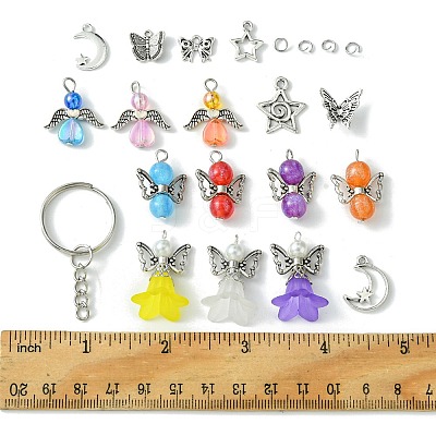 Alloy with Transparent Acrylic Pendants FIND-FS0002-33-1