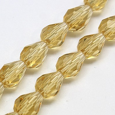 Transparent Glass Bead Strands LS-GLAA-R024-6x8mm-14-1