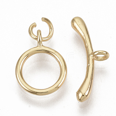 Brass Toggle Clasps X-KK-T049-063G-NF-1