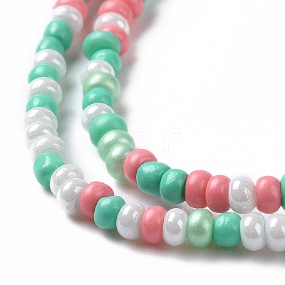 Glass Seed Bead Strands LAMP-B021-04F-1