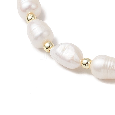 Natural Cultured Freshwater Pearl Beads Stretch Bracelets for Women BJEW-JB11593-1