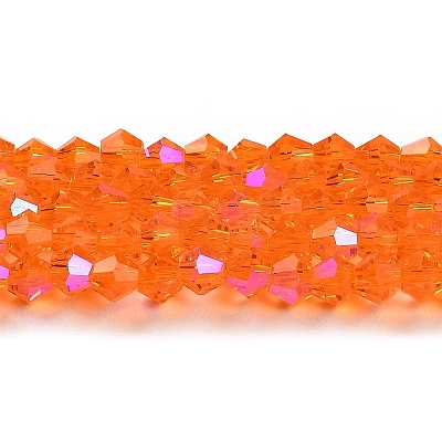 Transparent Electroplate Glass Beads Strands LS-GLAA-F029-3mm-D11-1
