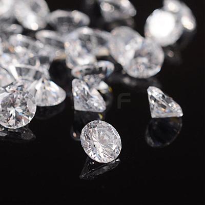 Clear Grade A Diamond Shaped Cubic Zirconia Cabochons X-ZIRC-M002-4mm-007-1