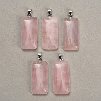 Natural Rose Quartz Pendants GG-CBAA0EE-01P-19-1