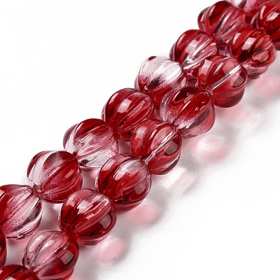 Transparent Glass Beads Strands GLAA-F114-02B-12-1