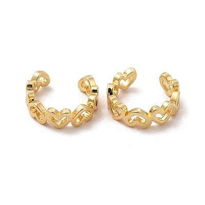 Rack Plating Brass Cuff Earrings EJEW-P221-02G-1