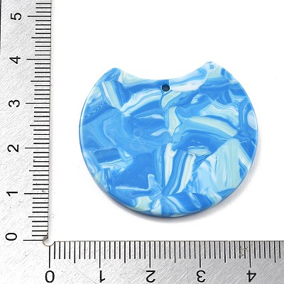 Transparent Printed Acrylic Pendantst OACR-Q006-01B-1