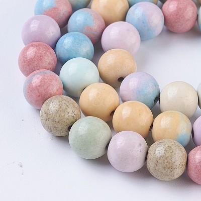 Natural Gemstone Imitation Rainbow Alashan Agate Strands G-O183-05B-1-1