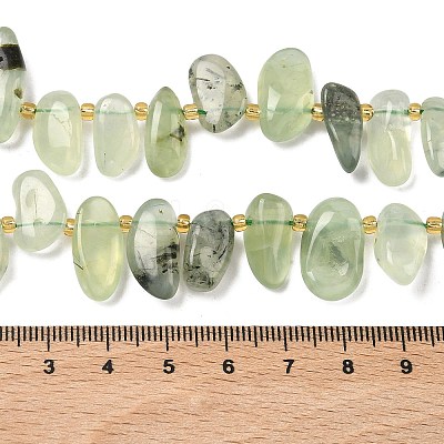 Natural Prehnite Beads Strands G-P604-A02-01-1