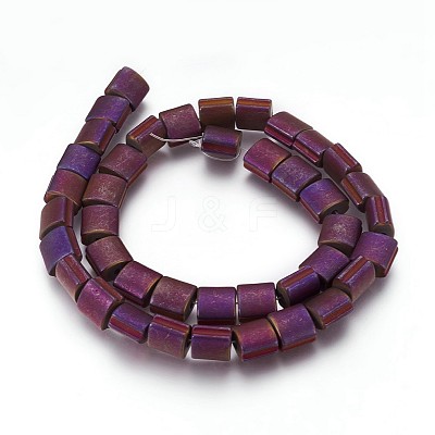 Electroplated Non-magnetic Synthetic Hematite Beads Strands G-P392-U08-1
