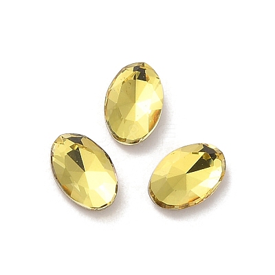 Glass Rhinestone Cabochons RGLA-P037-08A-D226-1