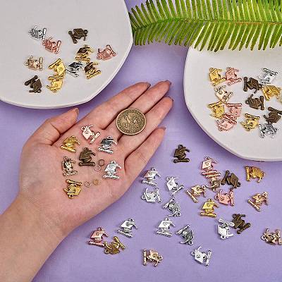 70Pcs Alloy Graduation Cap Pendants FIND-SZ0002-24-1