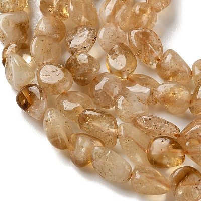 Natural Citrine(Heated) Beads Strands X-G-F827-A01-02-1