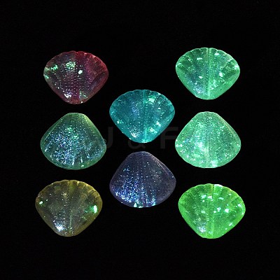 Luminous Transparent Acrylic Beads OACR-G033-06E-1