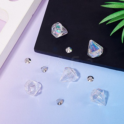 DIY Diamond Glass Bottles Pendants Making Kits DIY-TA0012-40B-1