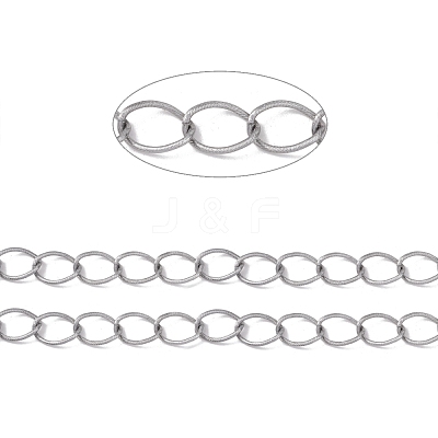 Oval Oxidation Aluminum Curb Chains CHA-G001-04P-1