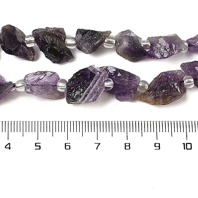 Natural Amethyst Beads Strands G-Q023-F01-01-1