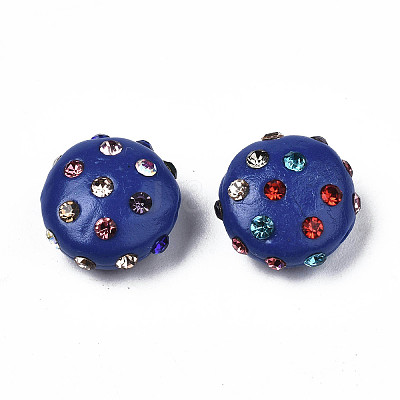 Polymer Clay Rhinestone Beads RB-S056-27A-1