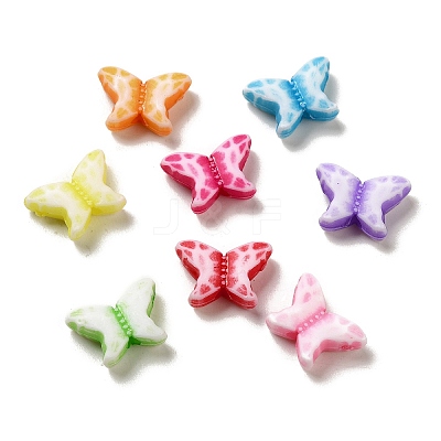 Opaque Acrylic Beads OACR-E039-26-1
