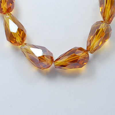 Electroplate Glass Beads Strands EGLA-R008-6x4mm-1-1