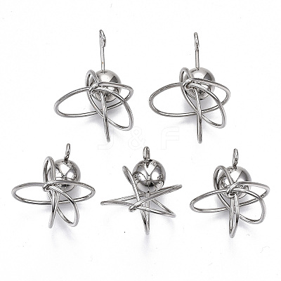 Rack Plating Alloy Wire Wrapped Pendants LS-PALLOY-S132-152P-RS-1