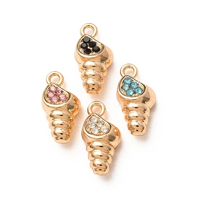 Alloy Rhinestone Pendants RB-CBAA597-01G-1