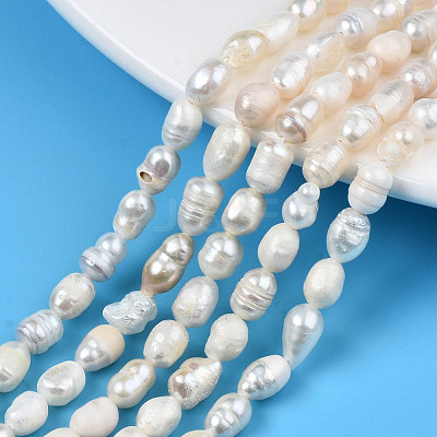 Natural Cultured Freshwater Pearl Beads Strands X-PEAR-N012-05F-1