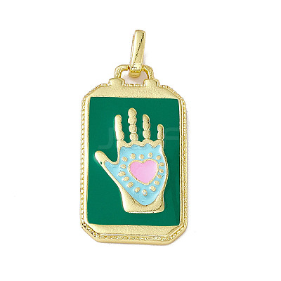 Alloy Enamel Pendants ENAM-D042-01F-1