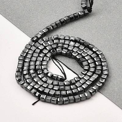 Electroplated Synthetic Non-Magnetic Hematite Beads Strands G-E606-C01-B-1