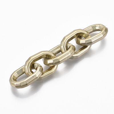 Spray Painted CCB Plastic Linking Rings CCB-R104-15-02-1