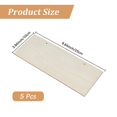 Unfinished Blank Wooden Hanging Decorations AJEW-CN0006-53-1