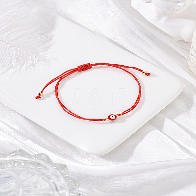 1Pc Alloy Evil Eye Link Bracelet BJEW-LP0002-33-1