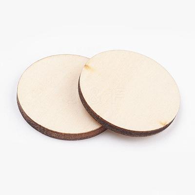 Wood Cabochons WOOD-WH0004-30mm-01-1