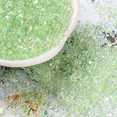 AB Color Plated Glass Seed Beads SEED-L011-06B-11-1