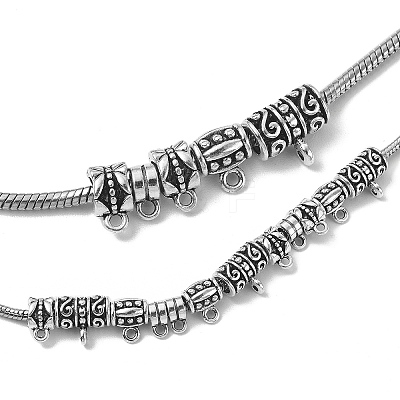 25Pcs 5 Style Tibetan Style Alloy Hanger Links TIBE-YW0001-41-1