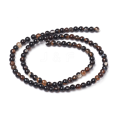 Natural Black Agate Beads Strands LS-G-L555-04-4mm-1
