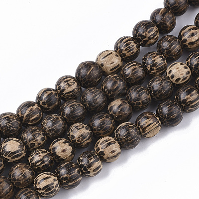 Undyed & Natural Bodhi Wood Beads Strands WOOD-T024-012-1