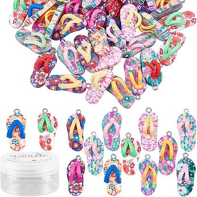 Handmade Polymer Clay Pendants PORC-SC0001-01-1