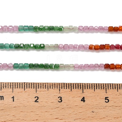 Gradient Color Cubic Zirconia Bead Strands ZIRC-F144-02A-1