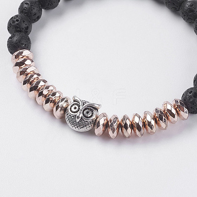 Synthetic Hematite Stretch Bracelets BJEW-I241-23B-1
