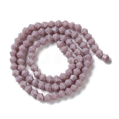 Opaque Solid Color Imitation Jade Glass Beads Strands LS-EGLA-A039-P4mm-D13-1