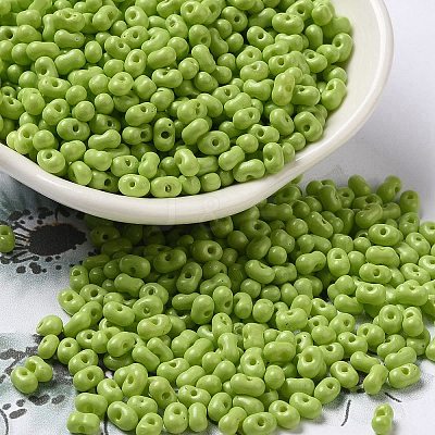 Baking Paint Glass Seed Beads SEED-K009-01B-15-1