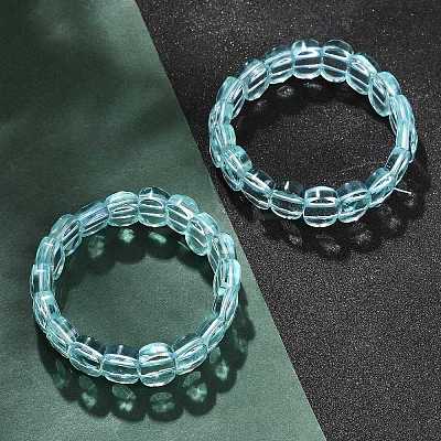 Glass Beads Stretch Bracelets for Women Men BJEW-M049-11D-1