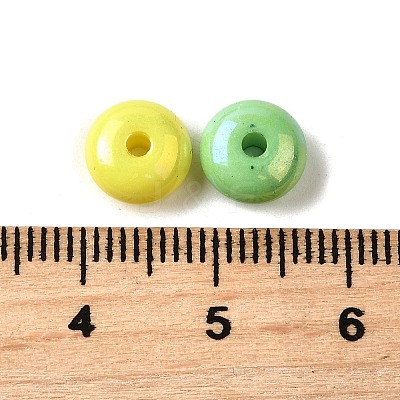 UV Plating Opaque Acrylic Beads X-MACR-F083-13-1