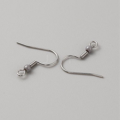 304 Stainless Steel Earring Hooks LS-STAS-WH0027-64P-11-1