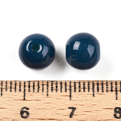 Opaque Solid Color Glass Beads GLAA-N007-8mm-A06-1