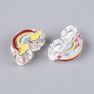 Transparent Acrylic Beads ACRC-T013-01-1