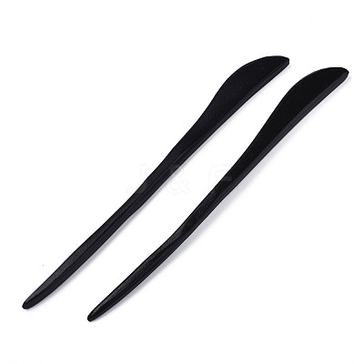 Vintage Schima Wood Hair Sticks Findings OHAR-N008-09-1