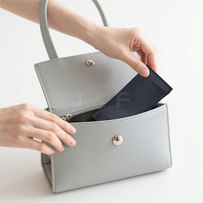 5Pcs 5 Colors Rectangle PU Leather Eyelasses Case AJEW-CN0005-63-1